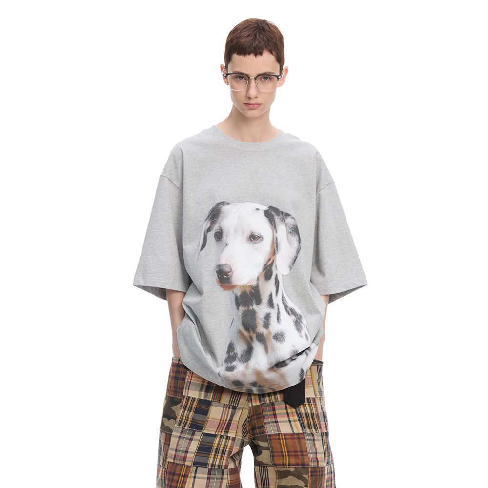 ANTERIORLOVED Dalmatian Print T-shirt