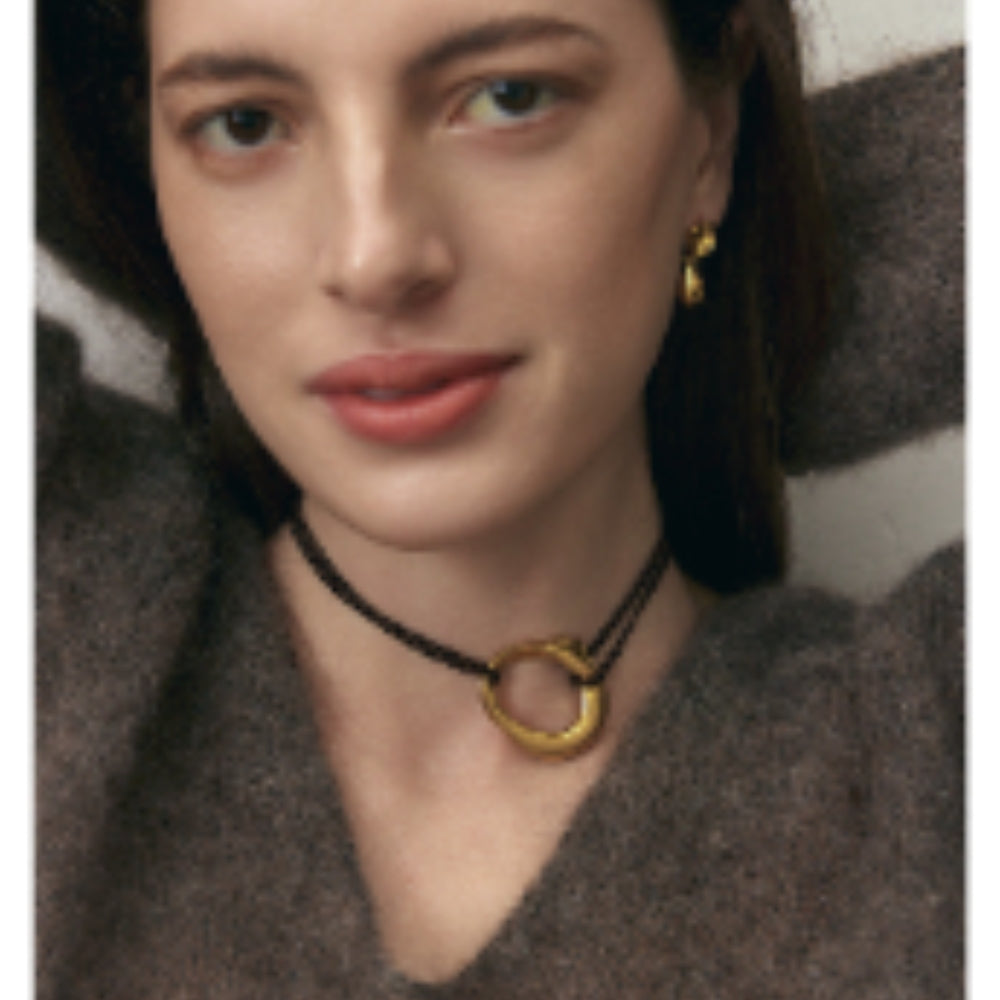 MONSECRET Circle Pendant Necklace