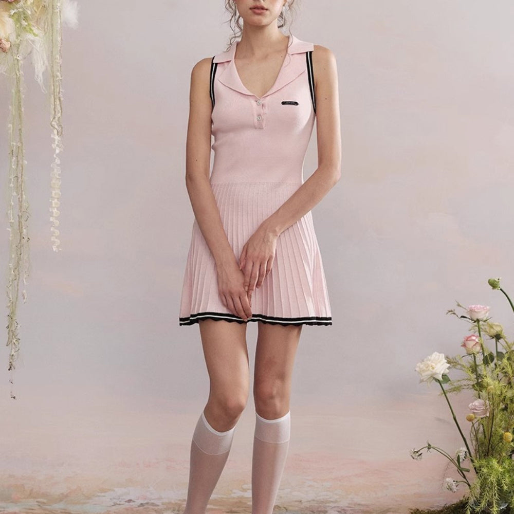 ARTE PURA Pink Polo Dress