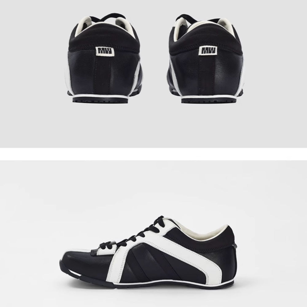 Square-Toe Sneaker black