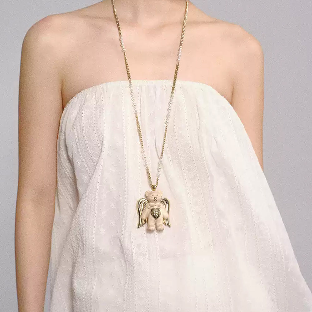 tokokkino Wooden Bear Necklace