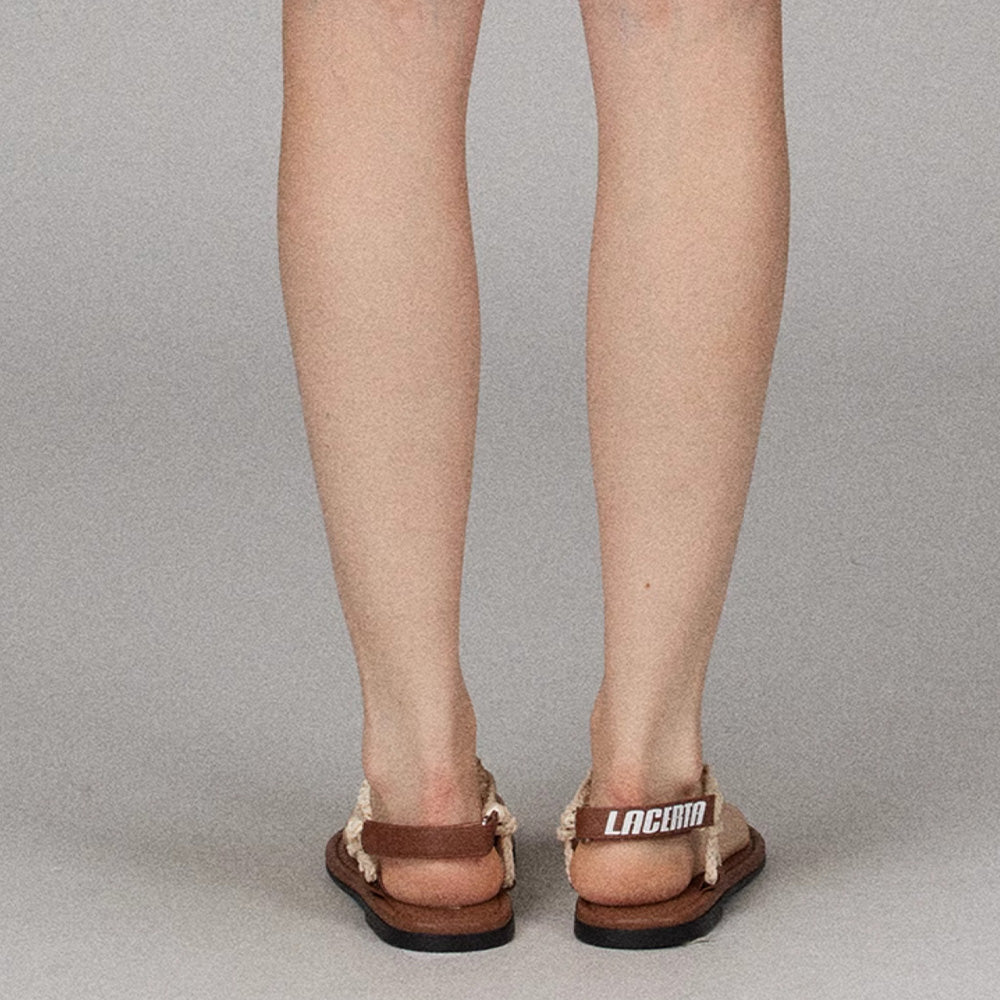 LACERTA Beaded Sandals