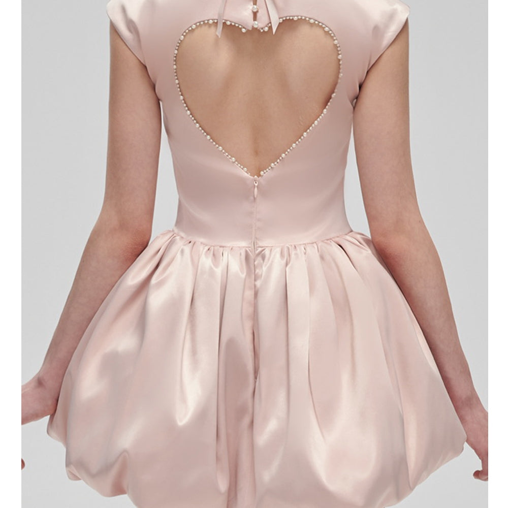 FA SOGNO Pink Backless Dress