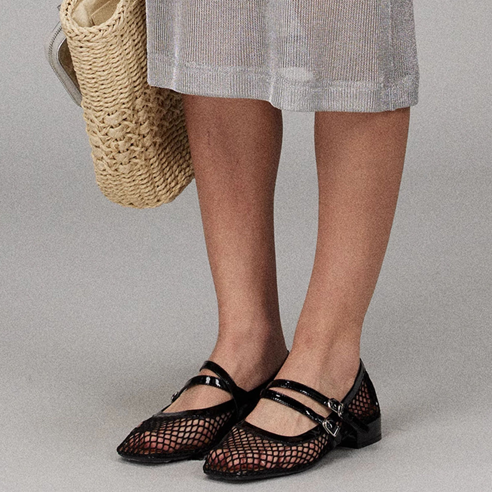 LACERTA Mesh Ballet Flats
