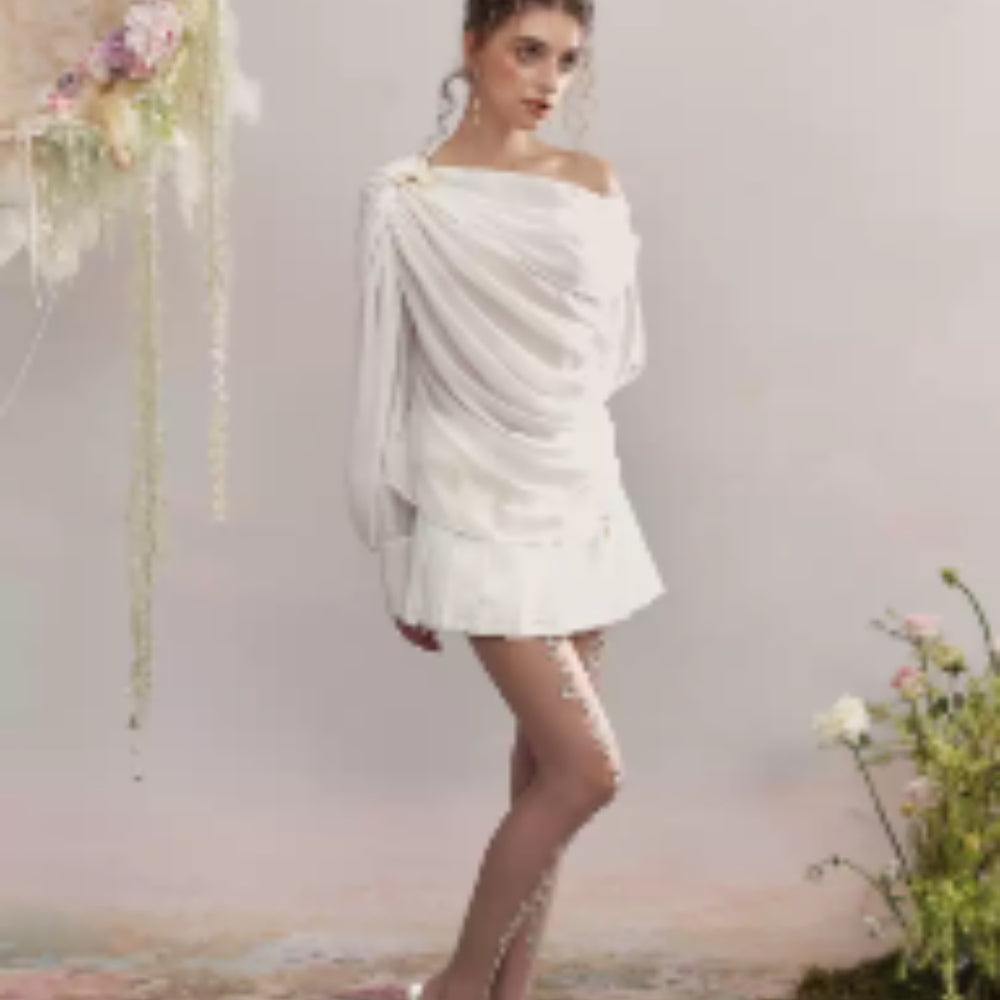 ARTE PURA White Chiffon Blouse