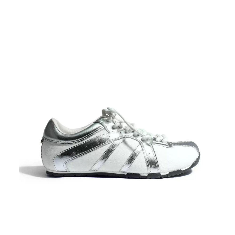 Square-Toe Sneaker white