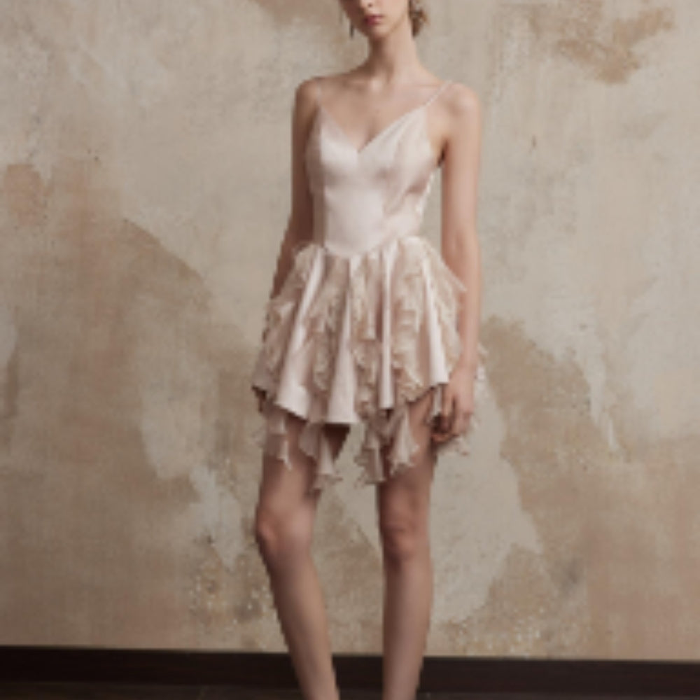 FA SOGNO Rose V-Neck Dress
