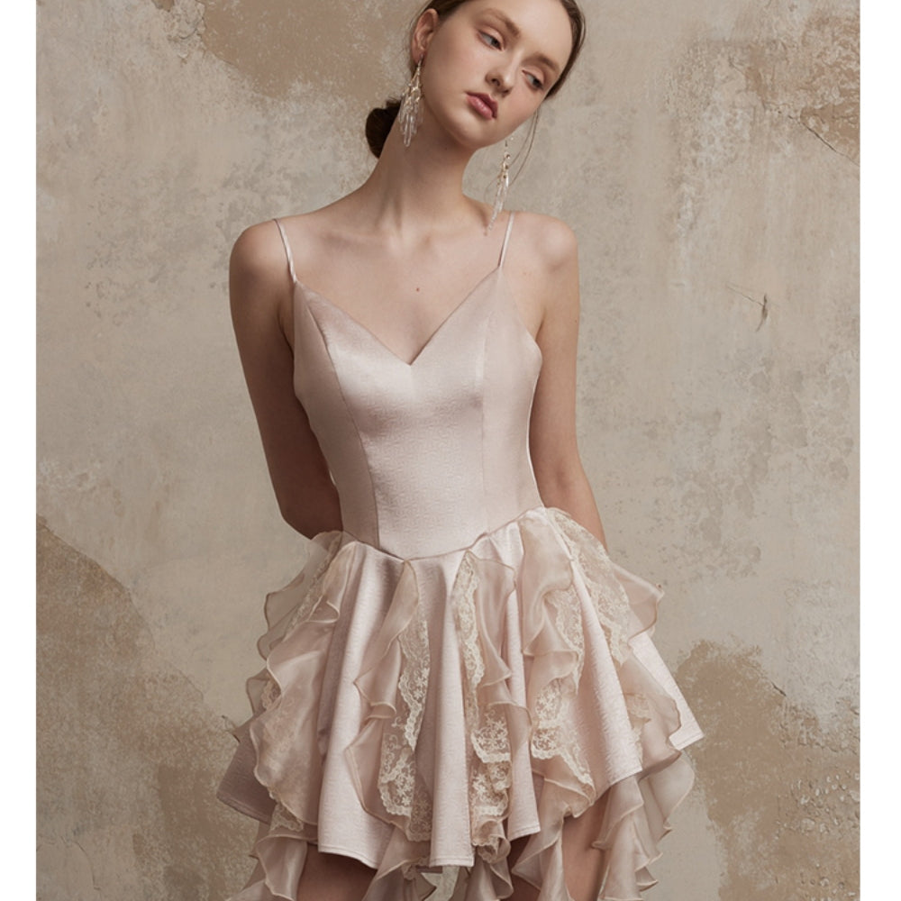 FA SOGNO Rose V-Neck Dress