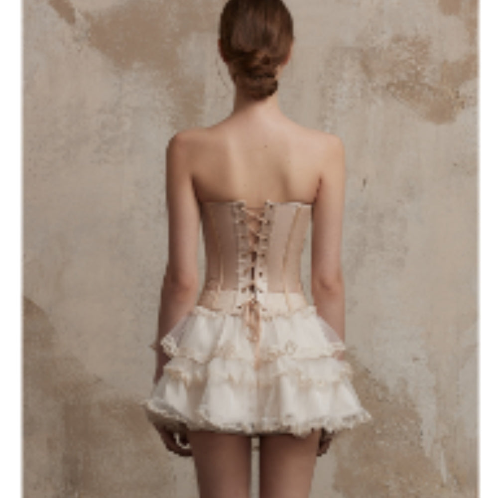 FA SOGNO Nude Corset Set