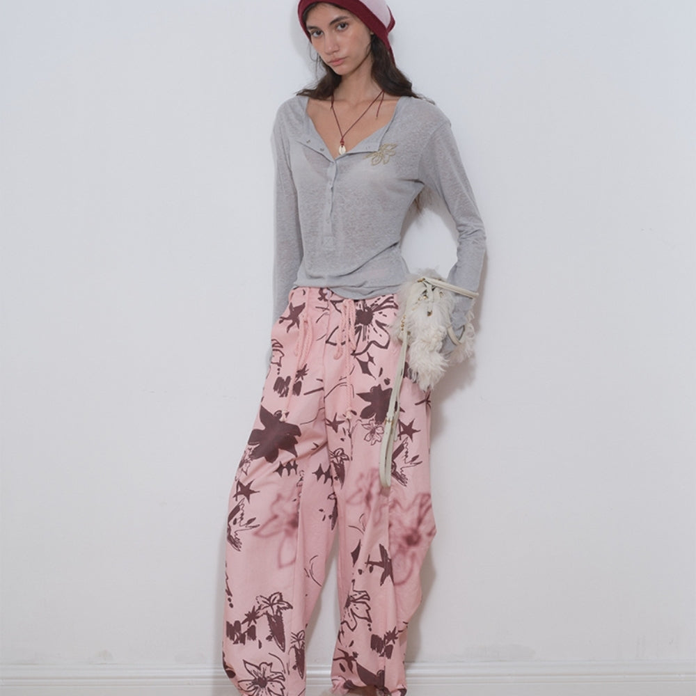 MEDIUM WELL Floral Parachute Pants