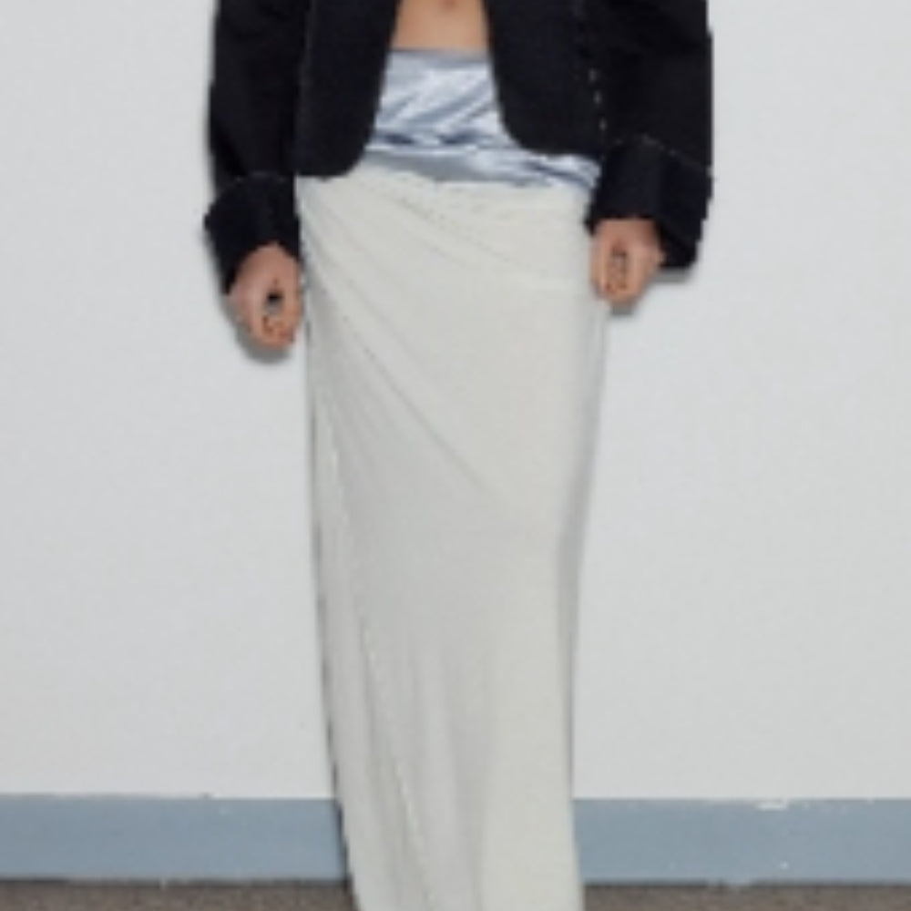 MEDIUM WELL TENCEL Wool Maxi Skirt