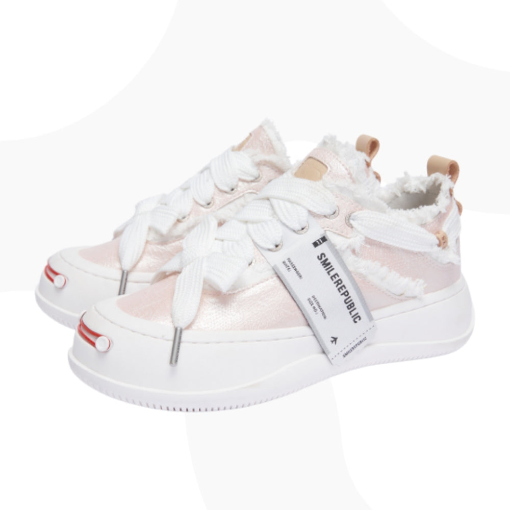 SMILEREPULIC open smile platform shoes pink