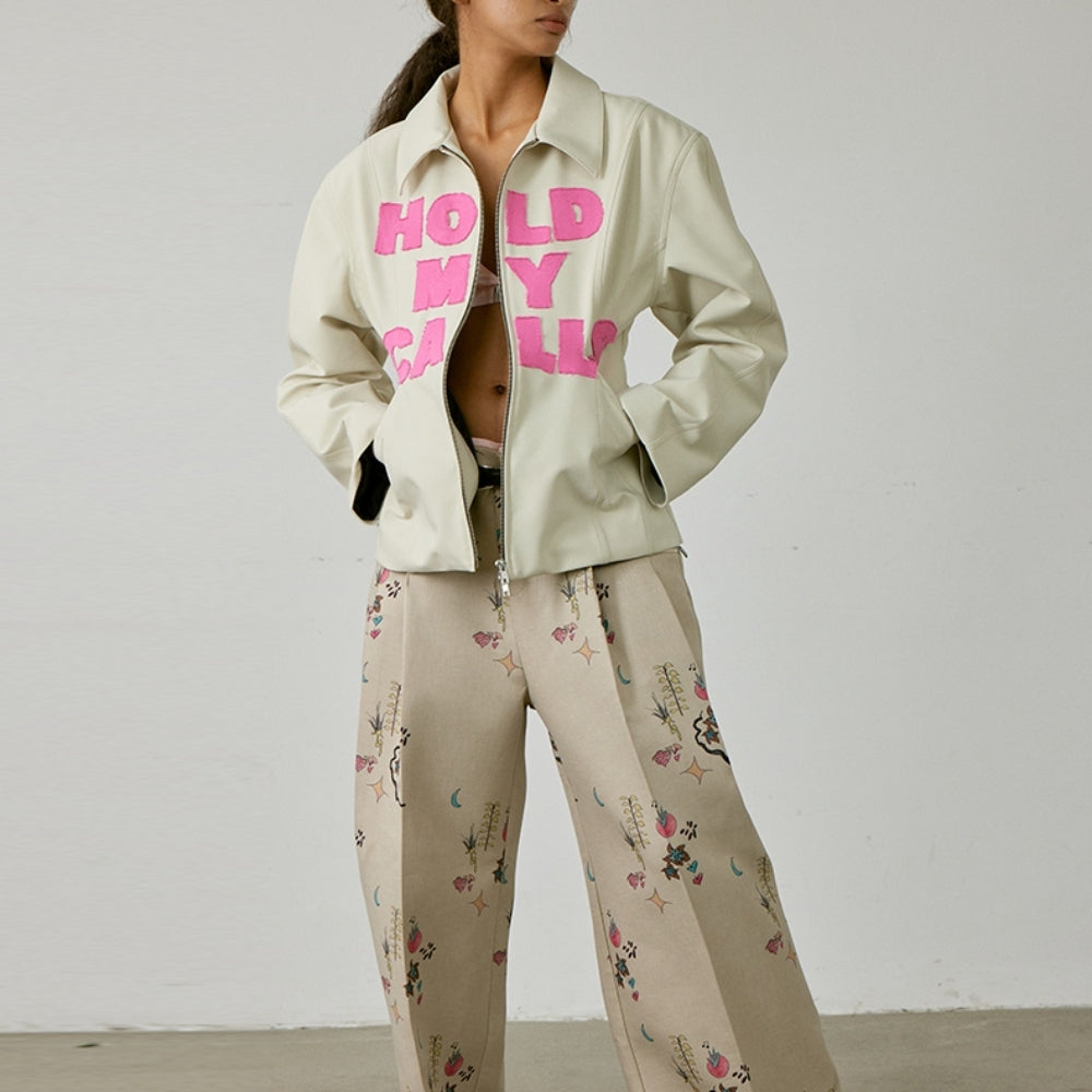 MEDIUM WELL Printed Wide-Leg Pants