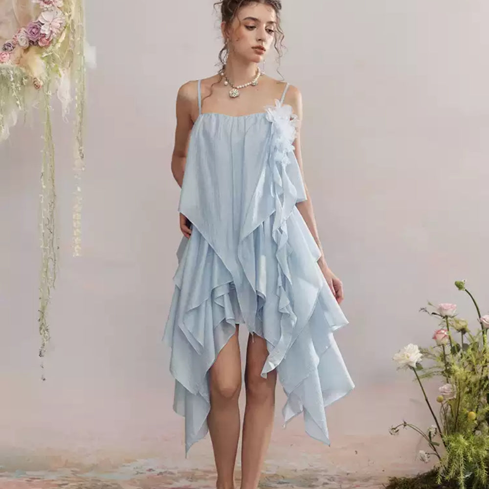 ARTE PURA Blue Floral Dress