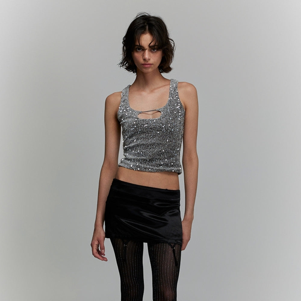 SANFRONTIERES Sparkle Tank Top