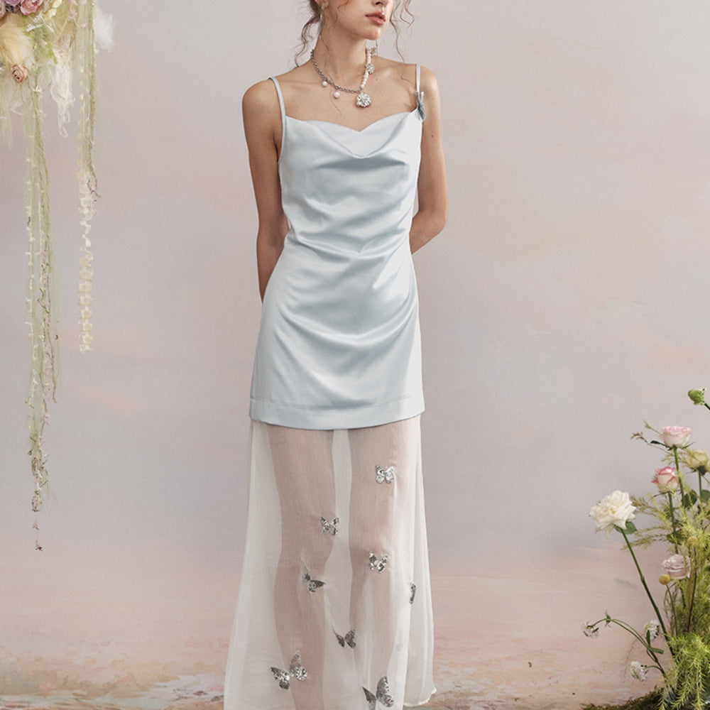 ARTE PURA Blue Sequin Dress