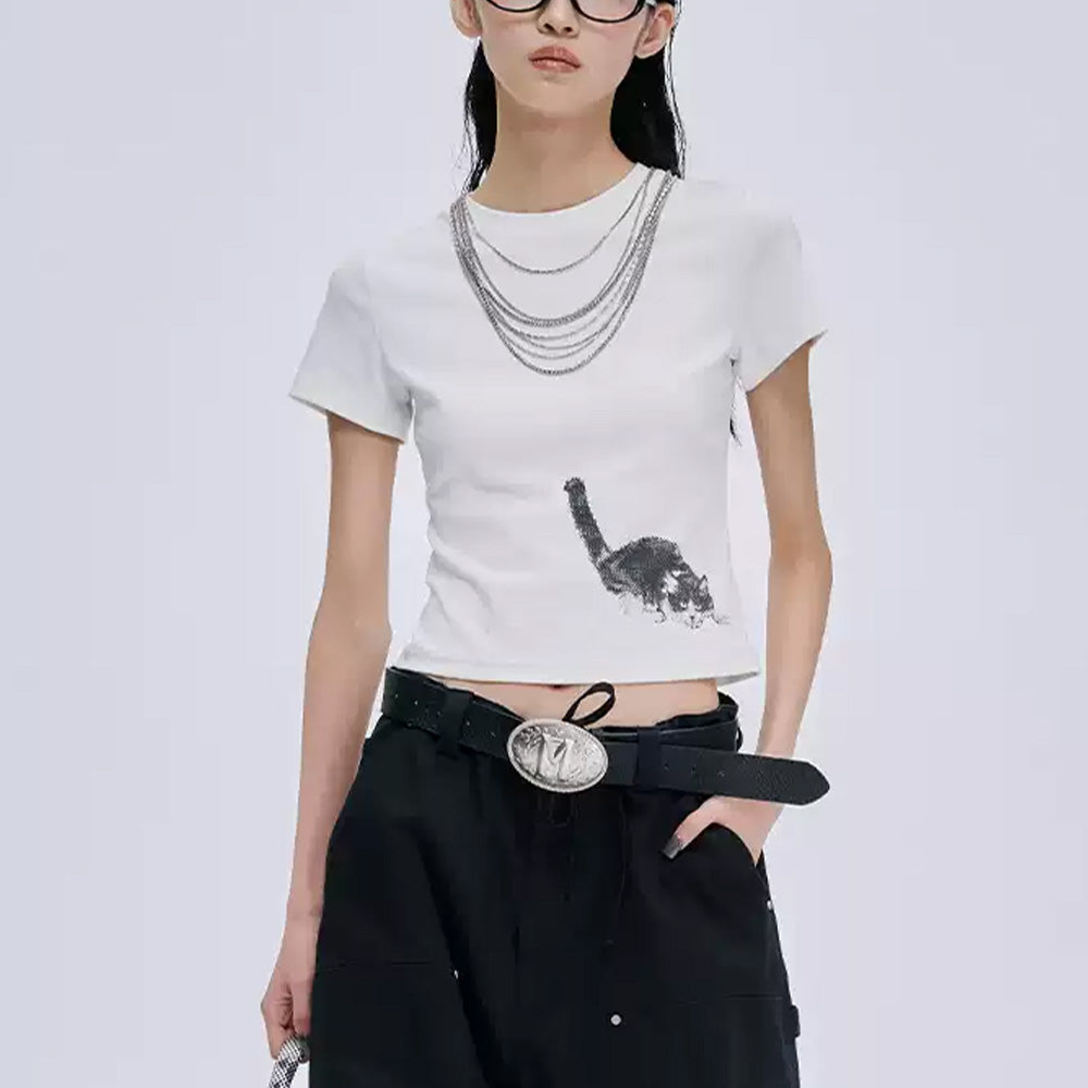 MARKGONG Fitted Cat Tee