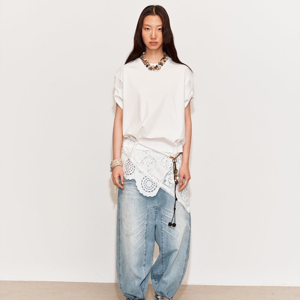 MEDIUM WELL Beaded Cuff Jeans