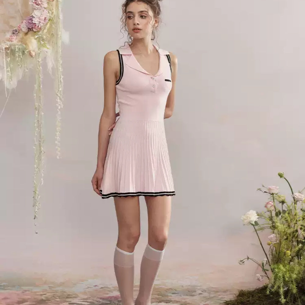 ARTE PURA Pink Polo Dress
