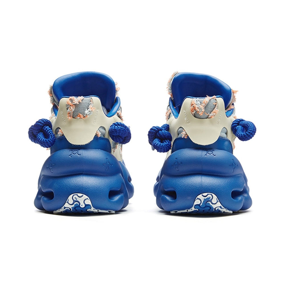 XMZY Street Style Leather Dad Shoes-Blue