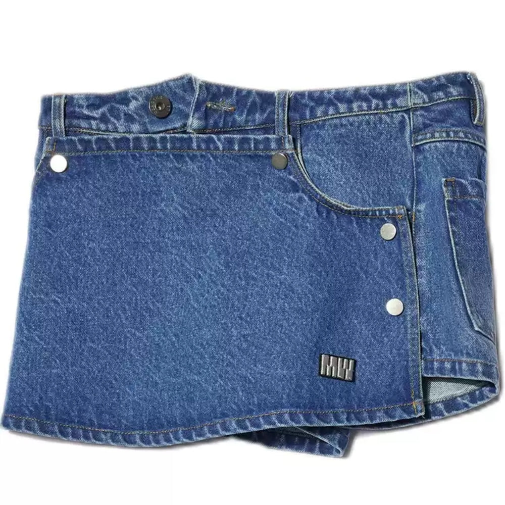 MEDIUM WELL Detachable Denim Mini Skirt