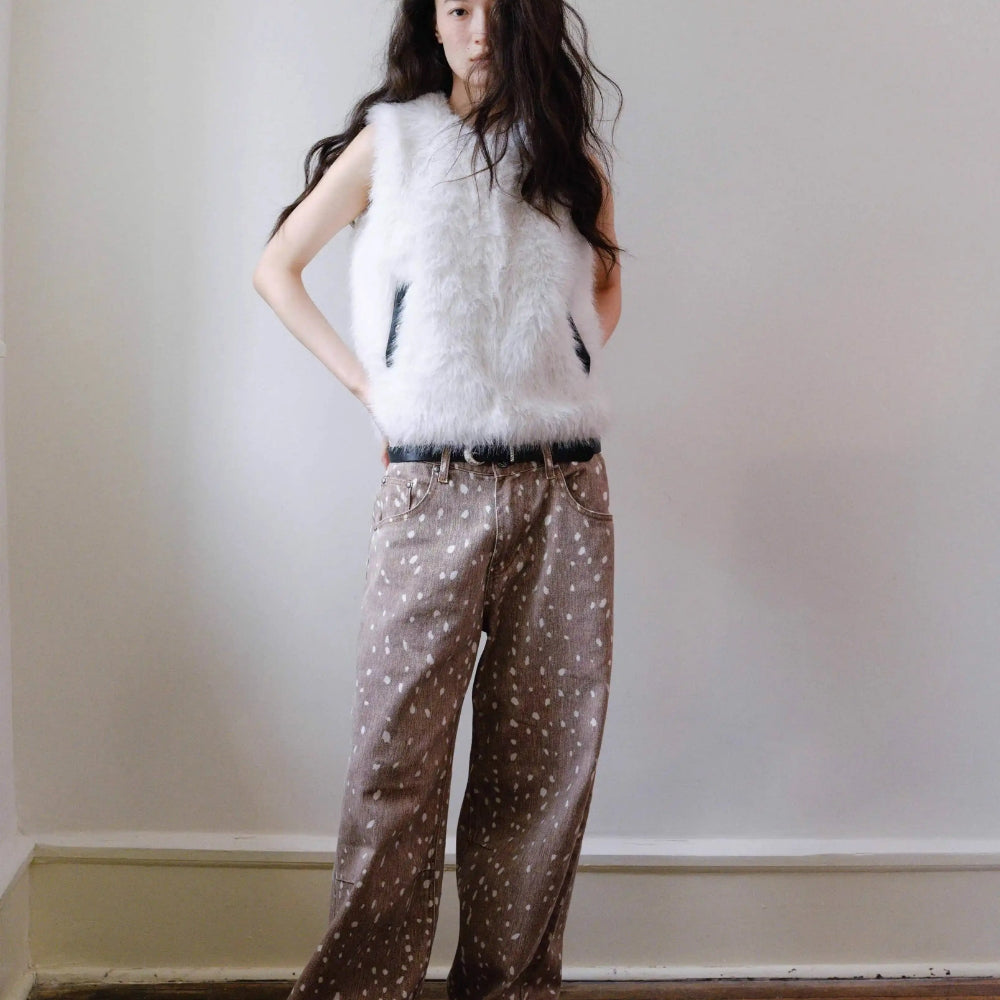 tokokkino Deer Print Jeans
