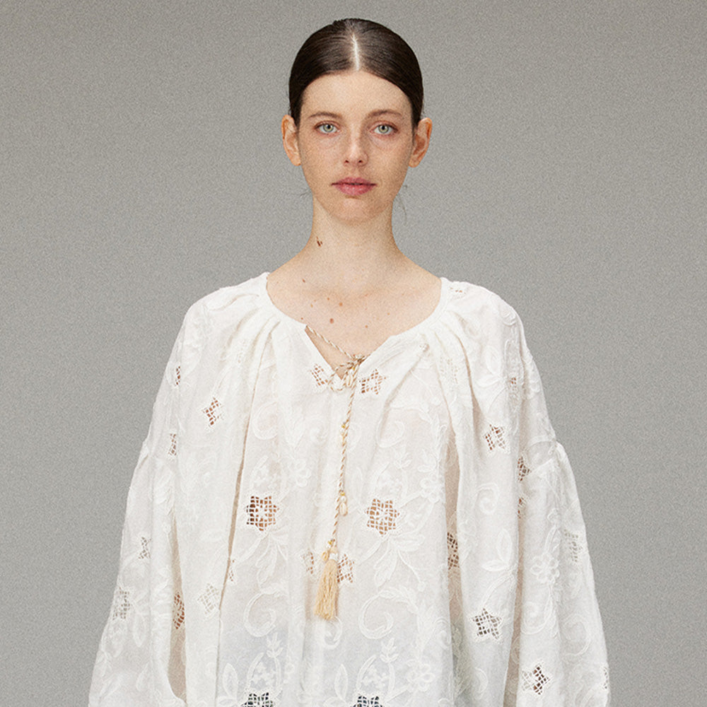 LACERTA Fringed Boho Shirt