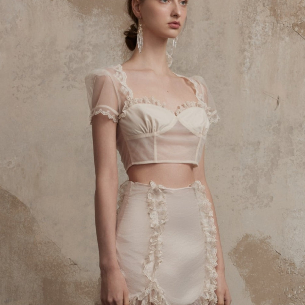 FA SOGNO Sheer Blouse