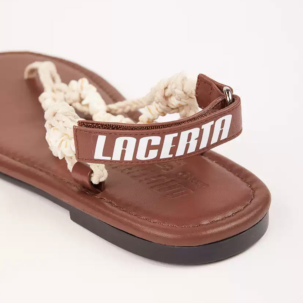 LACERTA Beaded Sandals