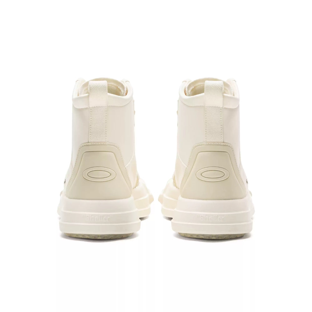 Ouder sheller shell toe high-top canvas shoes white