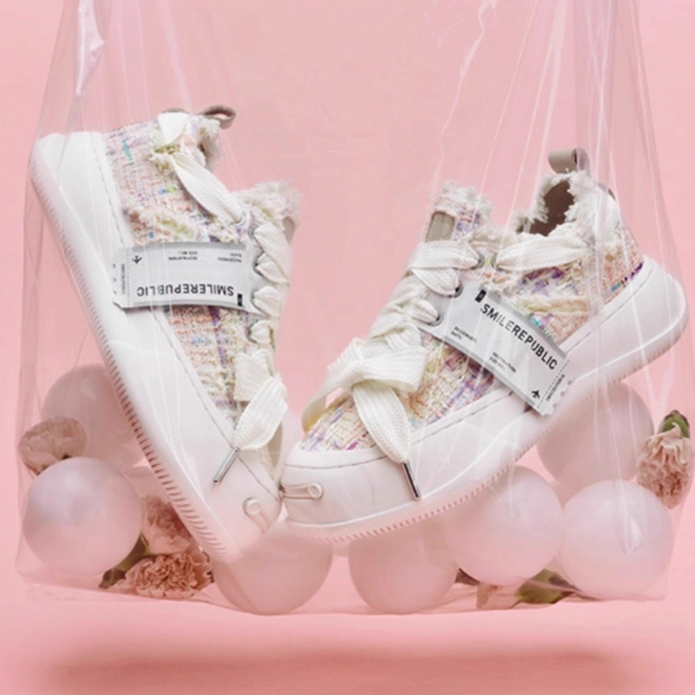 SMILEREPULIC open smile platform shoes blue