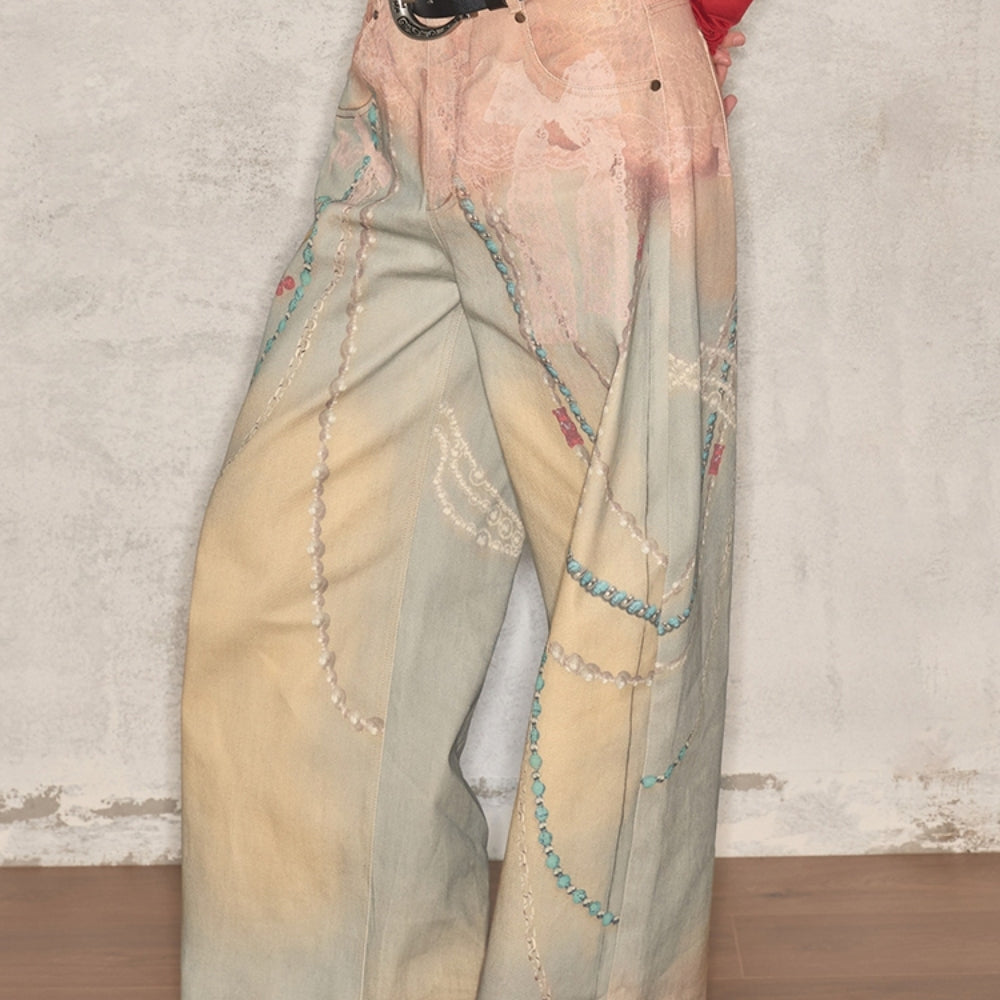 WOOHA 3D Lace Jeans