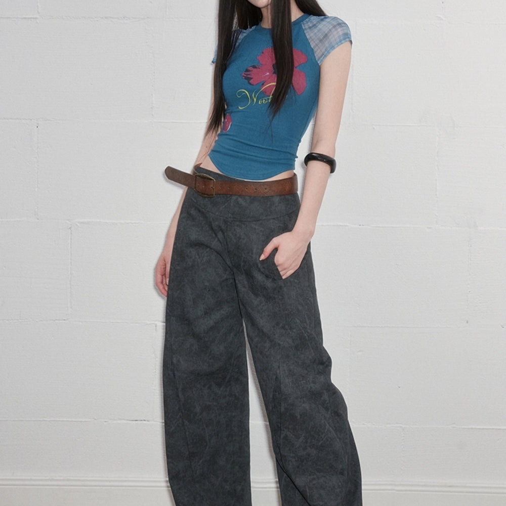 WOOHA Sheer Panel T-shirt