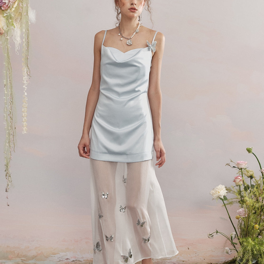 ARTE PURA Blue Sequin Dress