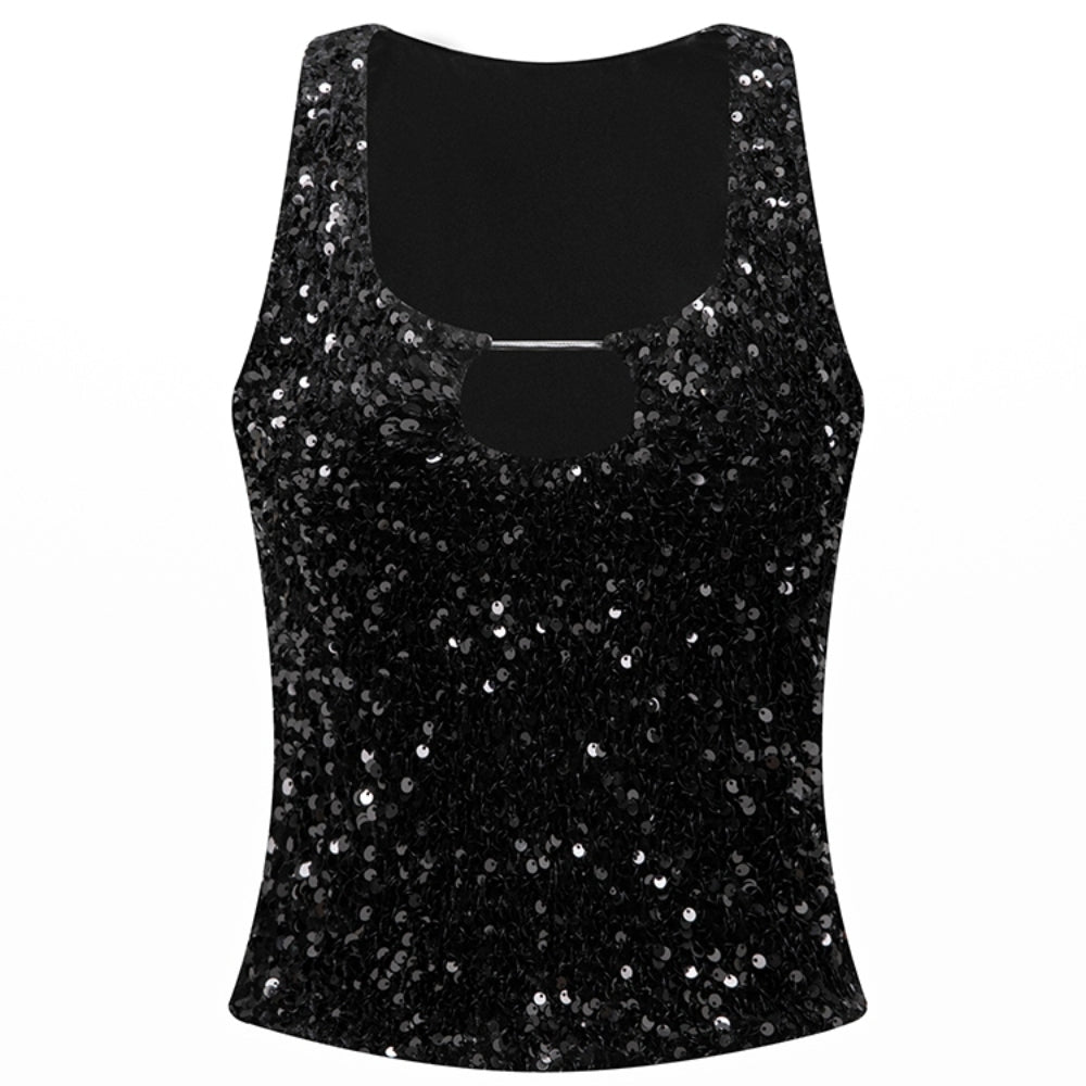 SANFRONTIERES Sparkle Tank Top