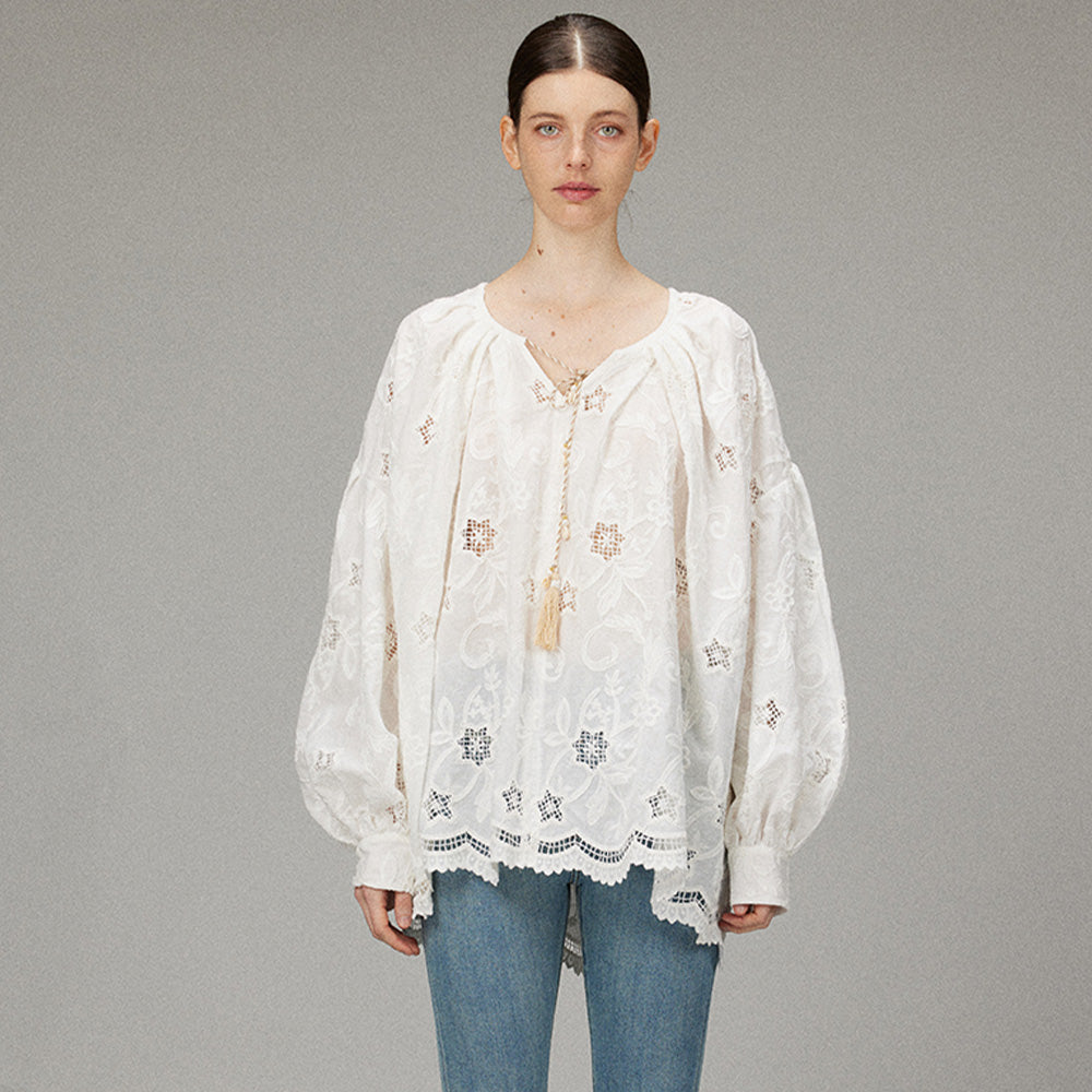 LACERTA Fringed Boho Shirt