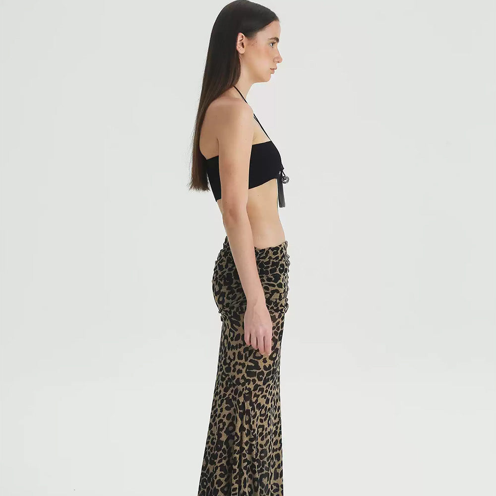 1COTHEN Leopard Print Skirt