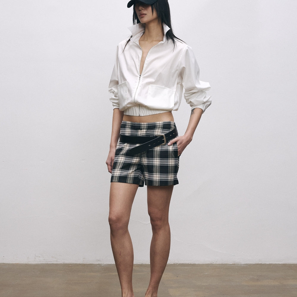 SANFRONTIERES Zip-Front Shirt