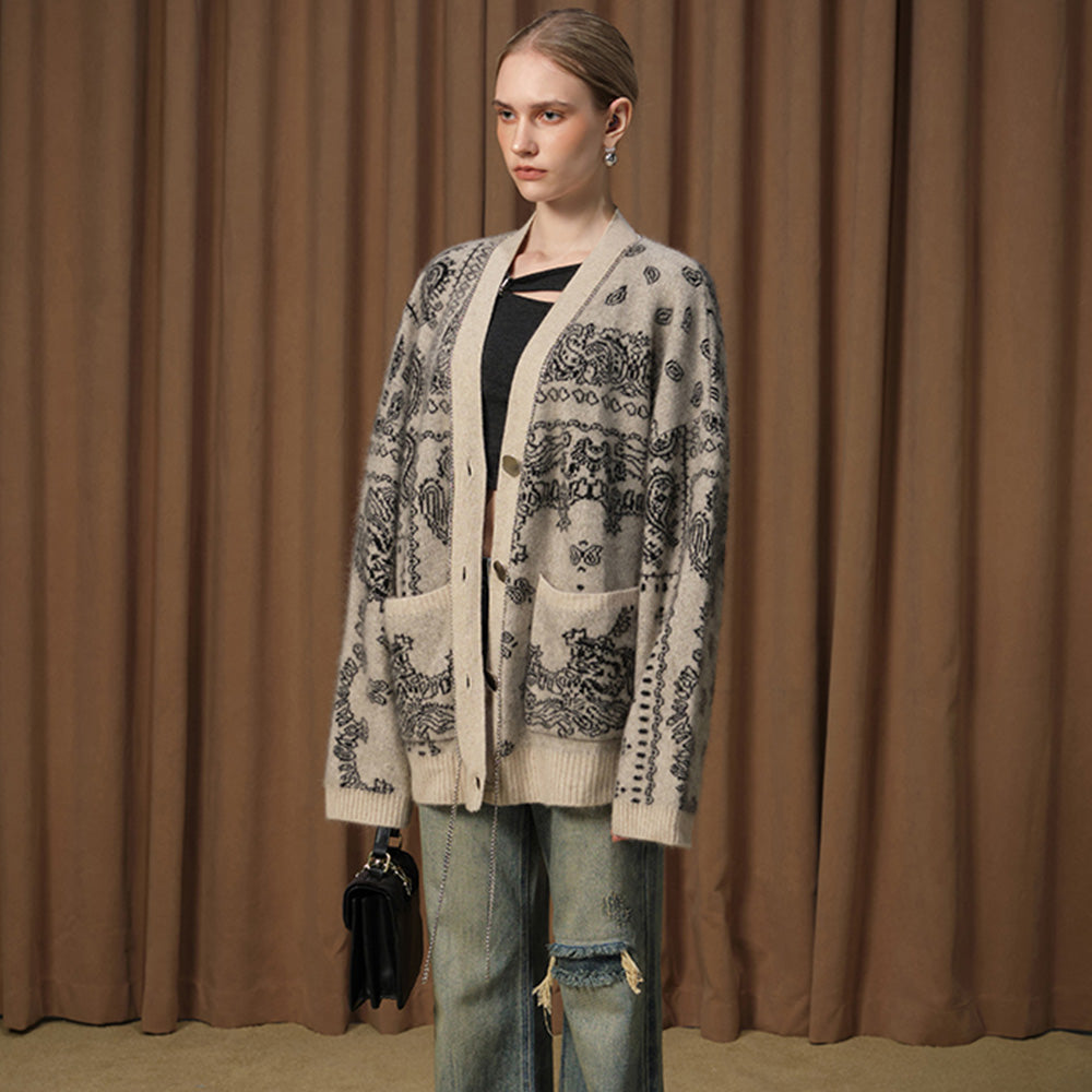 DIANA VEVINA Wool Cardigan