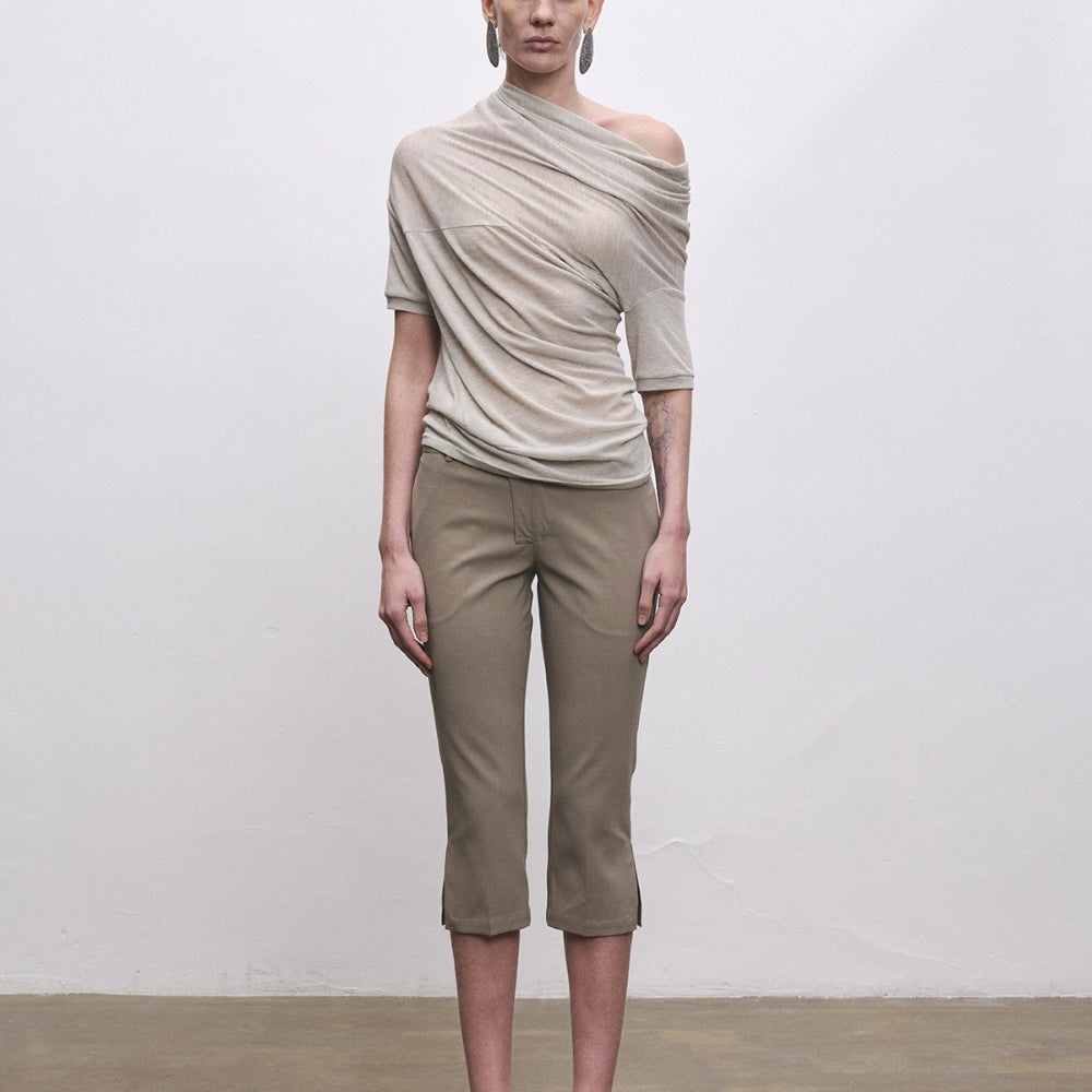 SANFRONTIERES Reversible Semi-Sheer Top