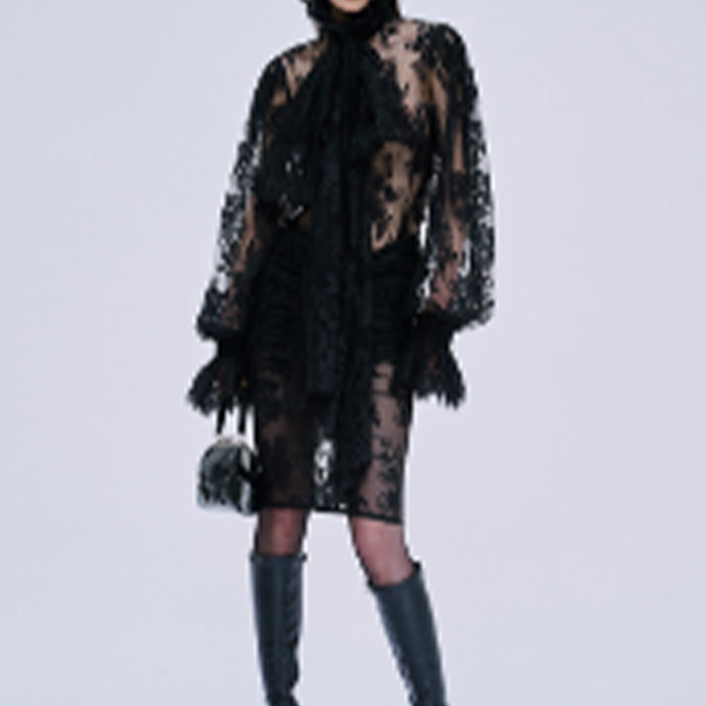 MARKGONG Lace Ruffle Shirt