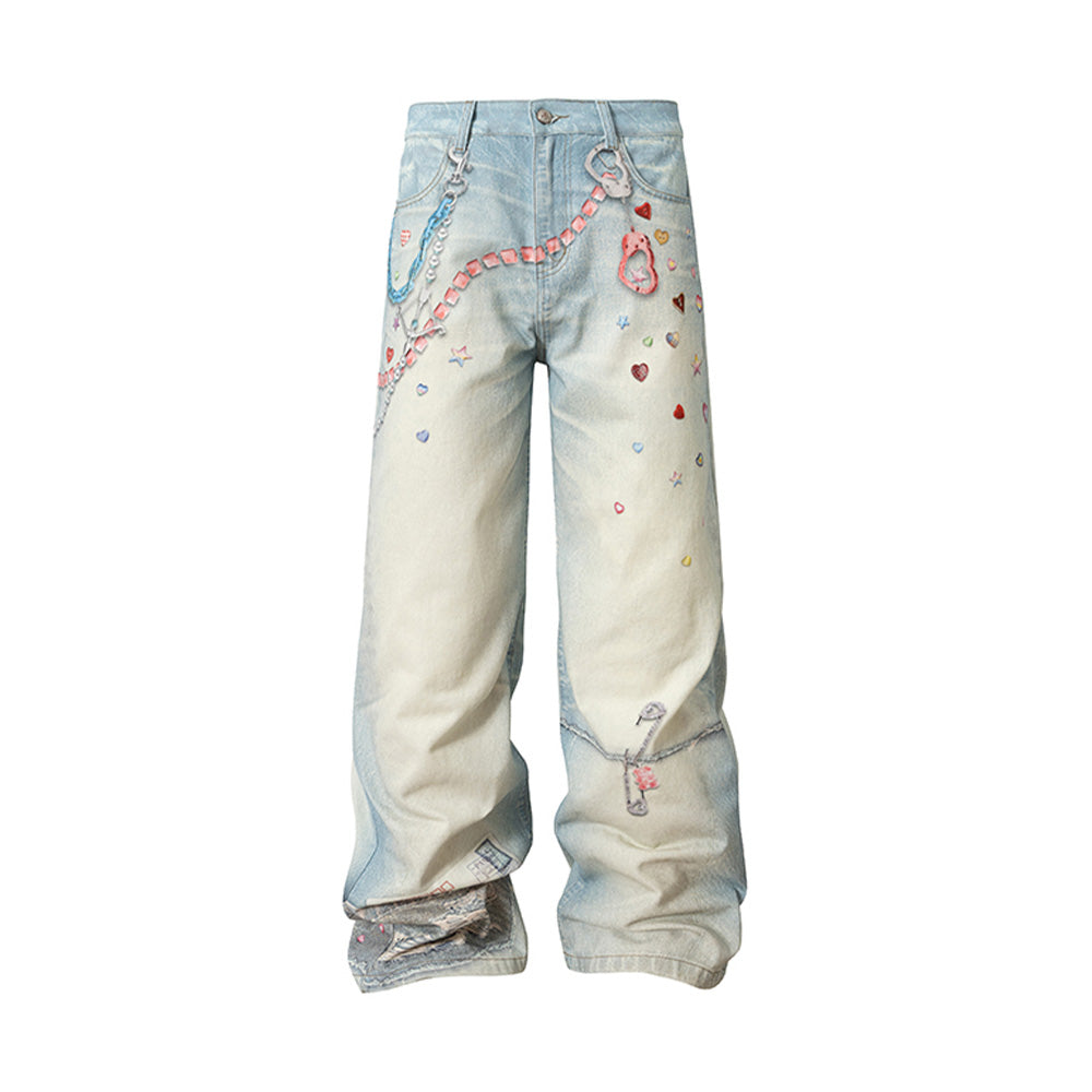 YADcrew Arrow Print Jeans