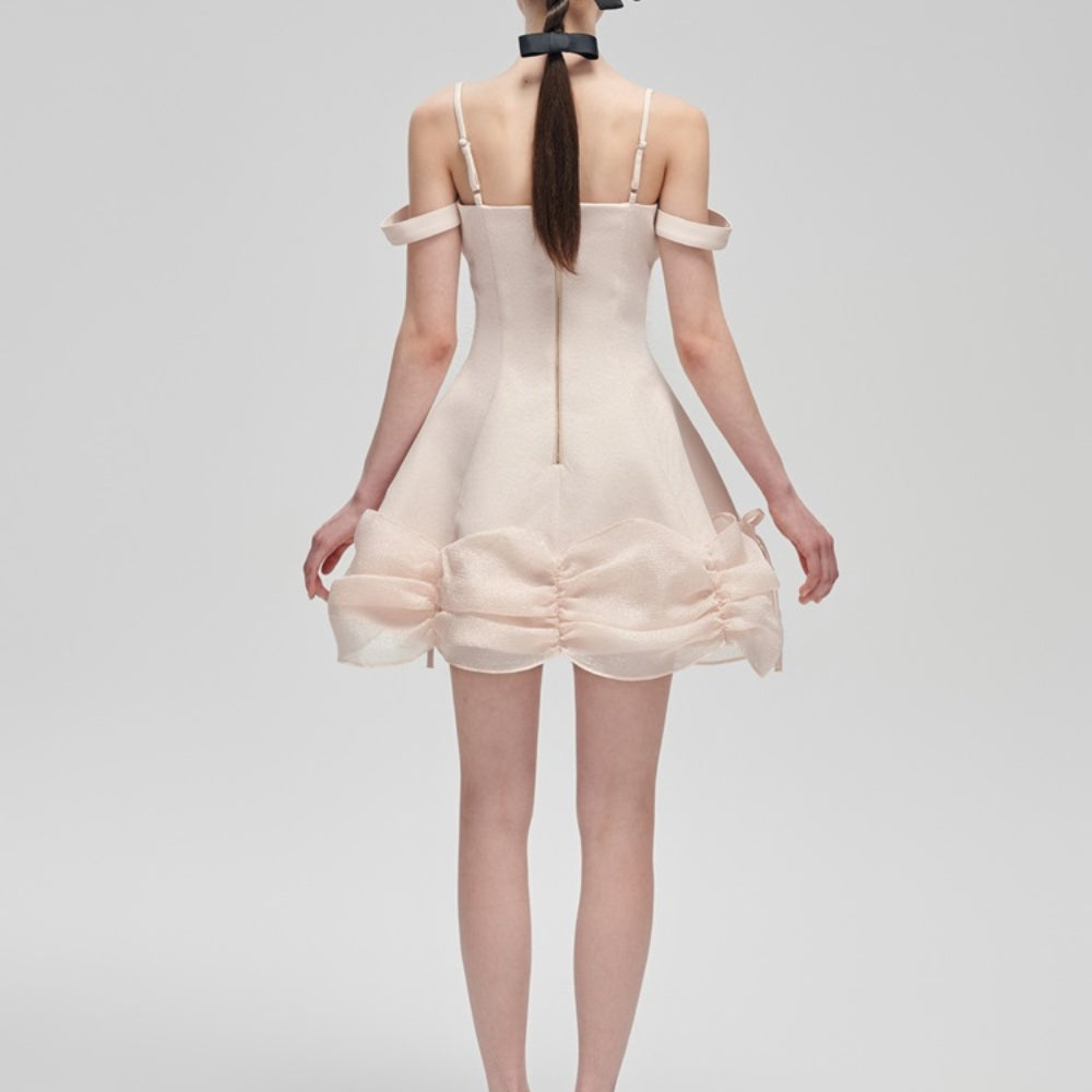FA SOGNO Pink Tiered Dress