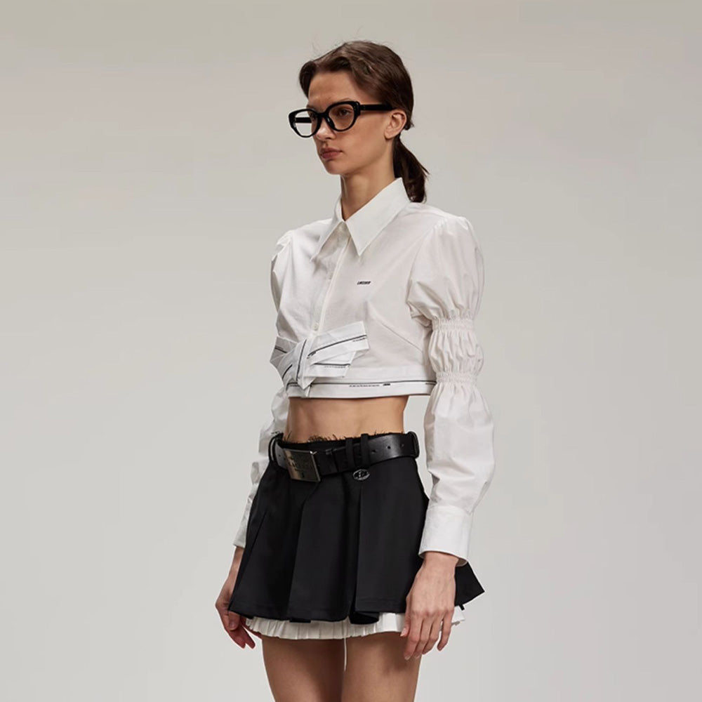 LACERTA White Trim Skirt