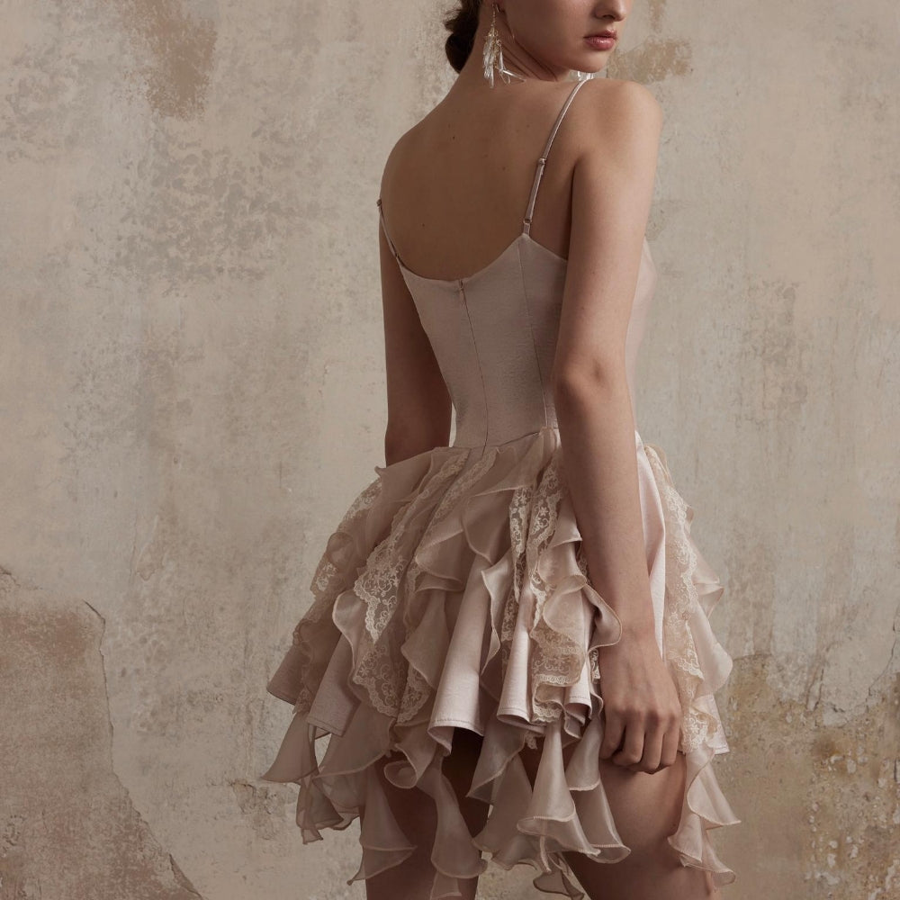 FA SOGNO Rose V-Neck Dress