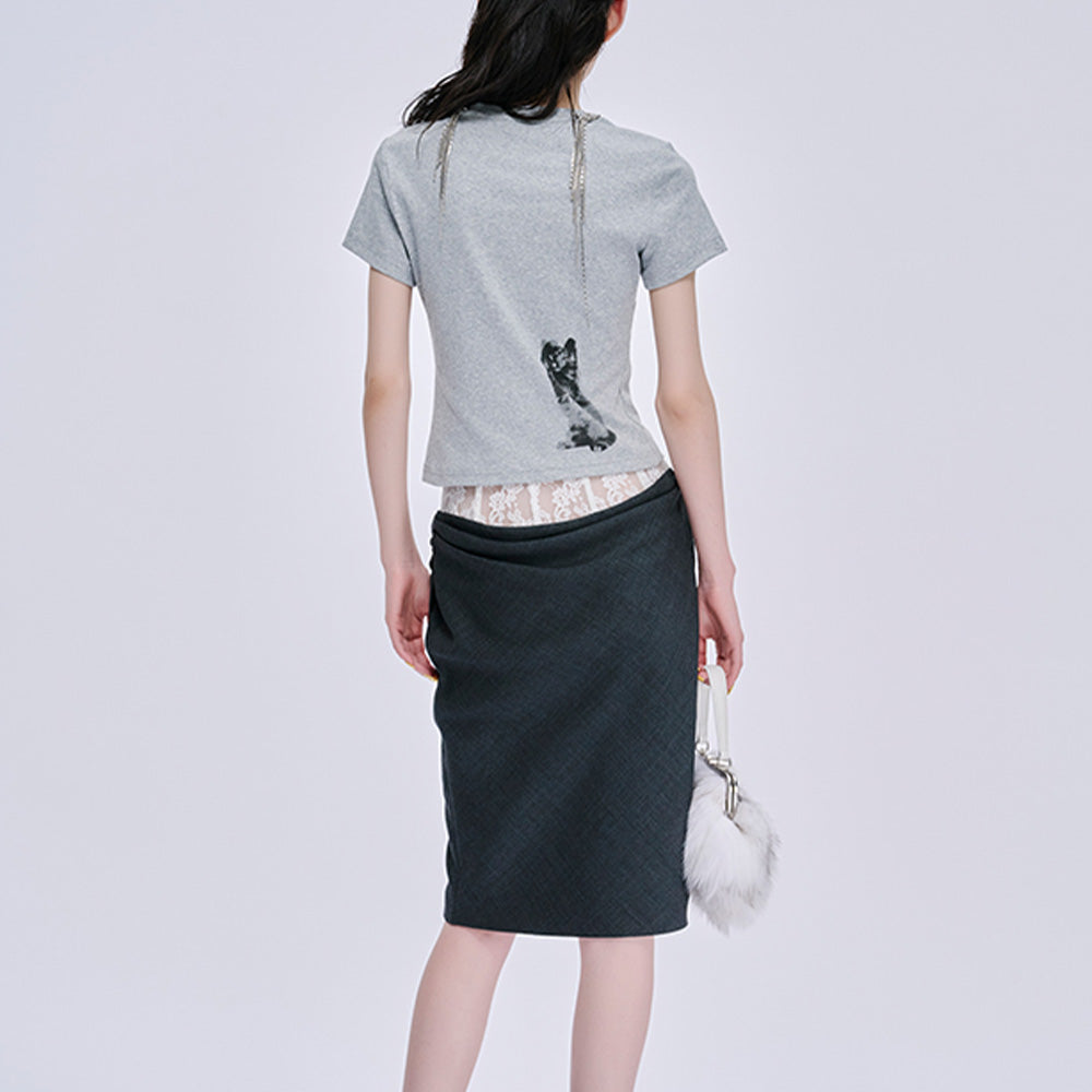 MARKGONG Fitted Cat Tee