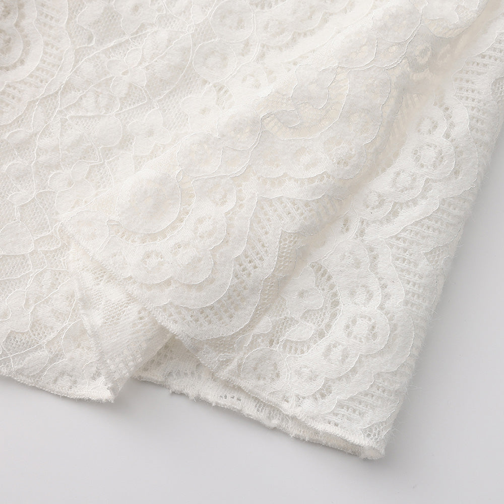 SIJIASUDIO Off-Shoulder Lace Shirt