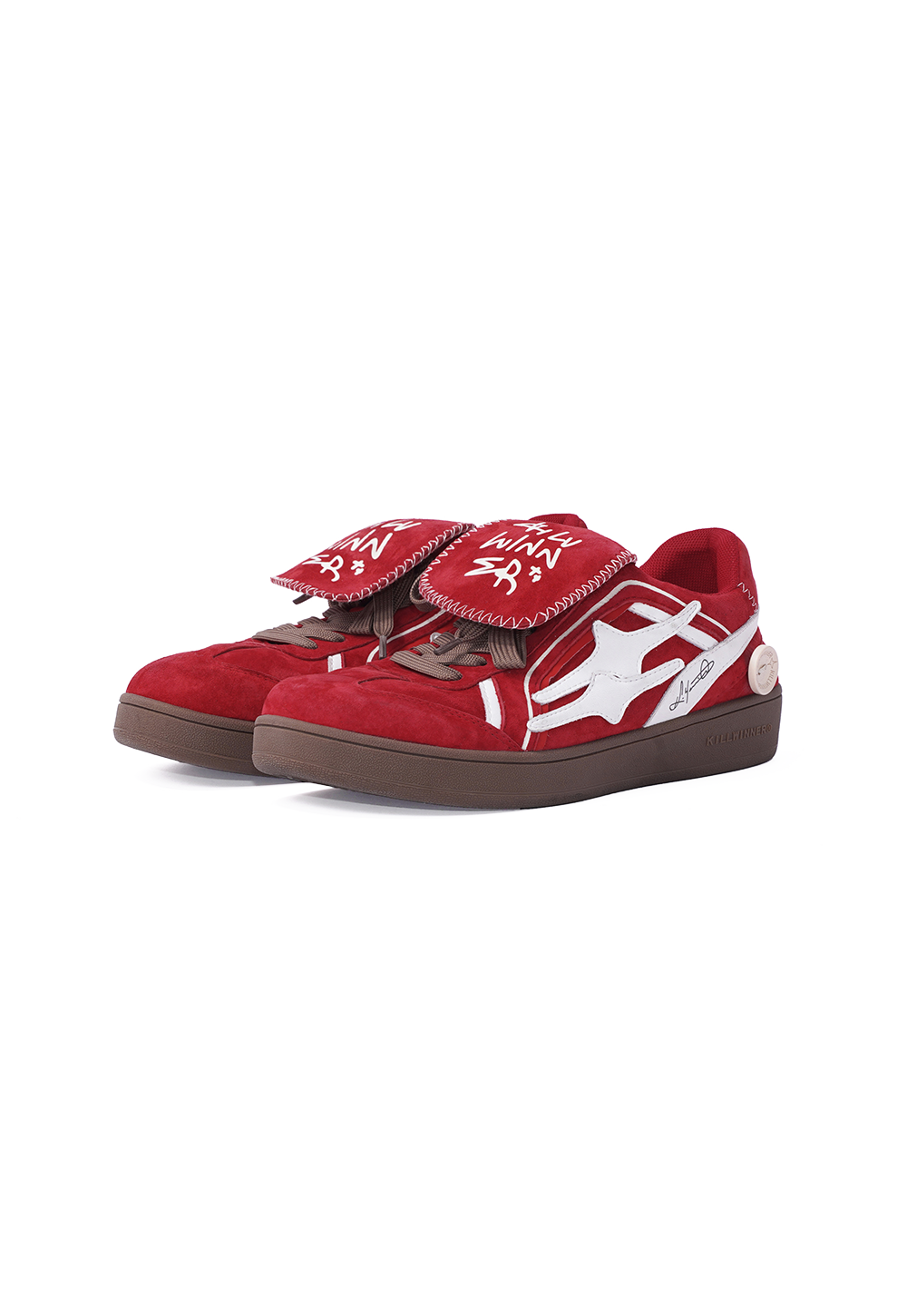 KILL WINNER Retro Training Sneaker-Red Velvet