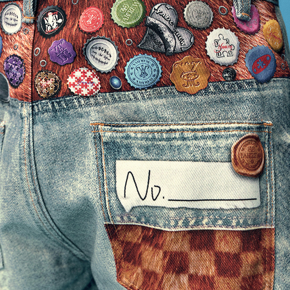 YADcrew Bottle Cap Jeans