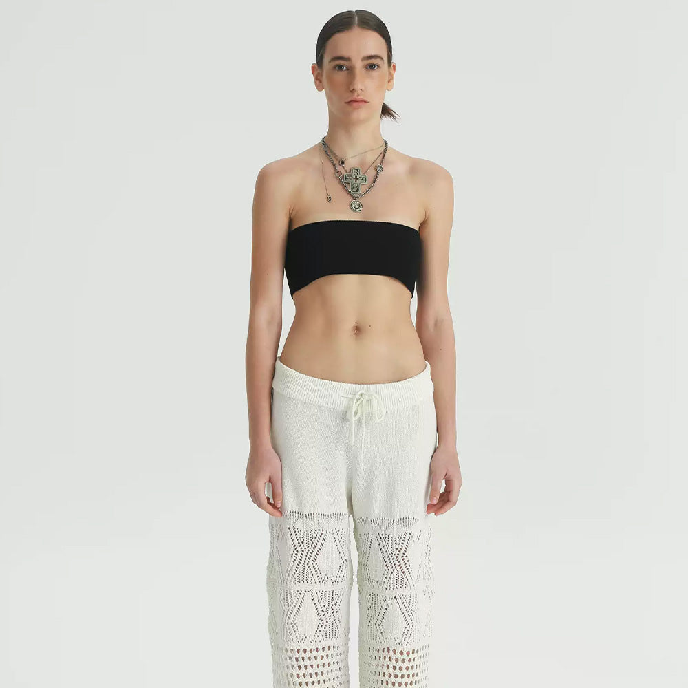 1COTHEN Sheer Wide-Leg Pants